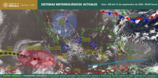 MONITOREAN ONDA TROPICAL 39 QUE EXTIENDE SU EJE A QUINTANA ROO