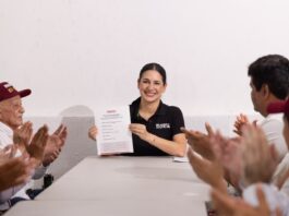 Estefanía Mercado se registra junto a fundadores de Morena para coordinar los trabajos de Defensa de la Transformación en Playa del Carmen